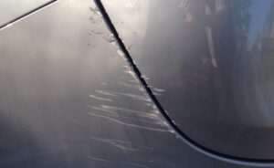 car paint repair scuff before